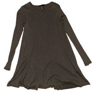 Long Sleeve Gray Dress